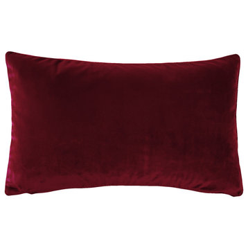 Castello Velvet Throw Pillows, Complete Pillow with Insert (18 Colors, 3 Sizes)