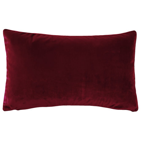 Castello Velvet Throw Pillows, Complete Pillow with Insert (18 Colors, 3 Sizes)