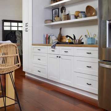 White, Solid, Real Wood, White Birch, Kitchen Cabinets