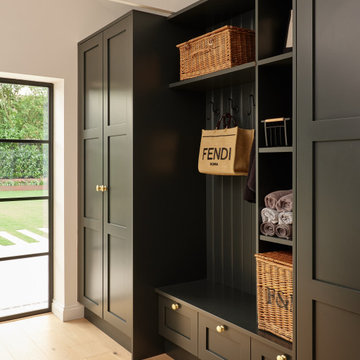 Monochrome Family Kitchen and Secret Utility