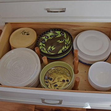 Corner cabinet and pullout options that Maximize Space