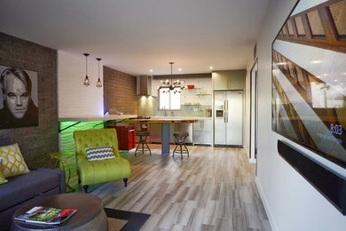 Inspiration for a contemporary living room remodel in Phoenix