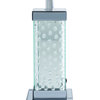 Grey Glass Glam Table Lamp 11" x 11" x 31"