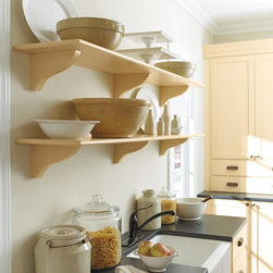 Organizing Features: Open shelving - Kitchen Storage And Organization