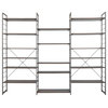 Contemporary Etagere Bookcase, 98"Wx79"H