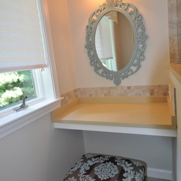 Tuscan-Inspired Master Bathroom / Little Girls' Bathroom