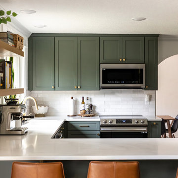 Lush Green Kitchen Revamp