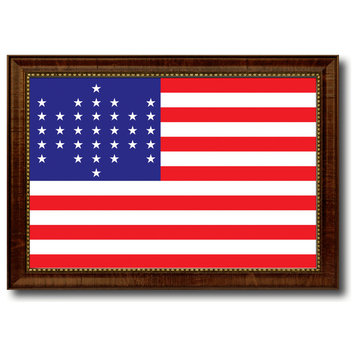 Union Civil War 33 Stars Military Flag Canvas Print, 27" x 39"