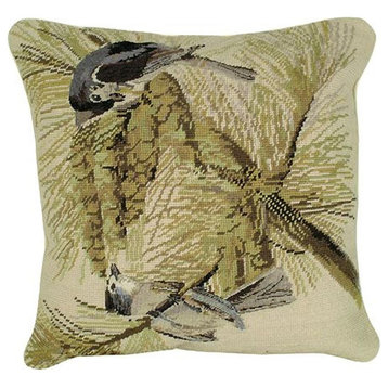Throw Pillow Needlepoint Licensed By The National Audubon Society