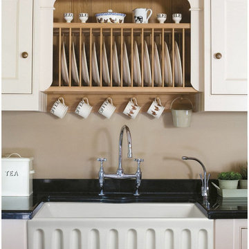 Empire Industries Caesar 30" Reversible Fluted Front Thick Edge Fireclay Farmhou