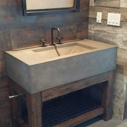 Concrete Sinks - Vanity Tops And Side Splashes