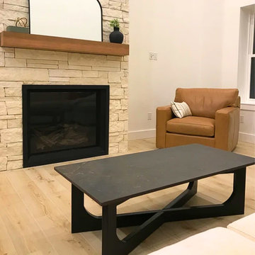 MODERN LOW HEIGHT Coffee Table Base | Rectangular Coffee Table Legs Metal | Cust