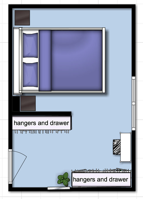 Need help with walk through closet/bedroom