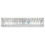 Schonbek - Quantum 6-Light Wall Sconce, Stainless Steel, Clear Crystals - Quantum, derived from the Latin root quanta, addresses the ideal number of crystals used to fully capture and emit the remarkable nature of light. Quantum embodies this organic fusion of light when it touches crystal, dazzling as a timeless, awe-inspiring and space-centering focal point.