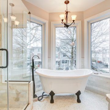 Bathroom Remolded with Stand Alone Tub, Walk-in Shower, Sink, Cabinet, Buchanan