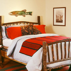 Old Hickory Sunburst Bed - Beds
