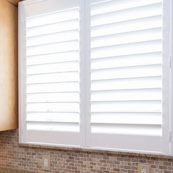 Plantation Shutters with Hidden Tilt - Interior Shutters