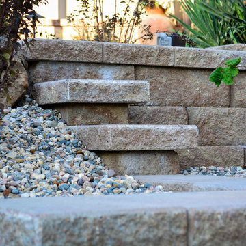 Natural Stone Stairway Entrance