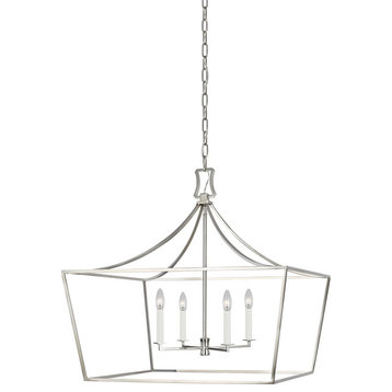 Southold 4-Light Single Tier Chandelier in Polished Nickel