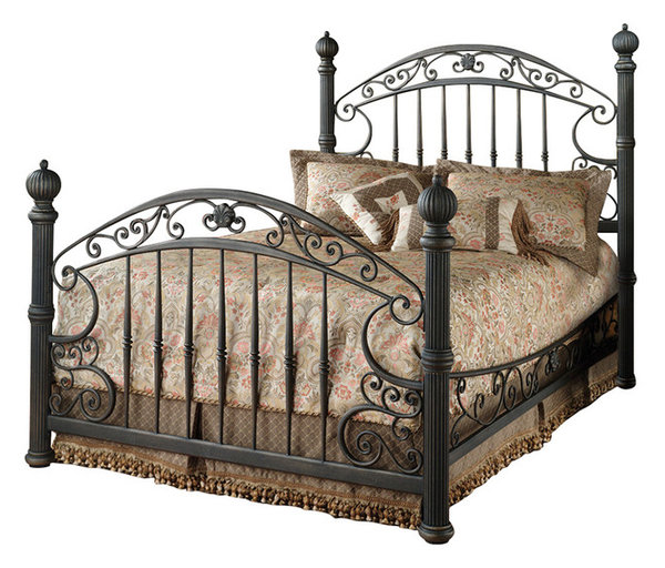 Chesapeake Queen, Bed Set With Rails Mediterranean Panel Beds by