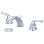 Olympia Faucets - Accent Two Handle Widespread Bathroom Faucet, Polished Chrome - The Accent Two Handle Widespread Bathroom Faucet features:
