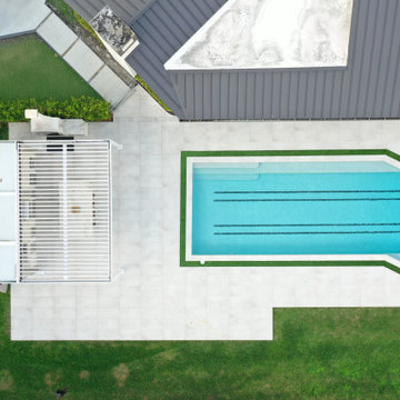Residential: Custom Motorized Louvered Pergola with Insulated Patio Cover