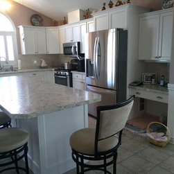 Profile E | Matte White Cabinet Doors - Kitchen Cabinetry