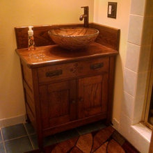 Bathroom before and after