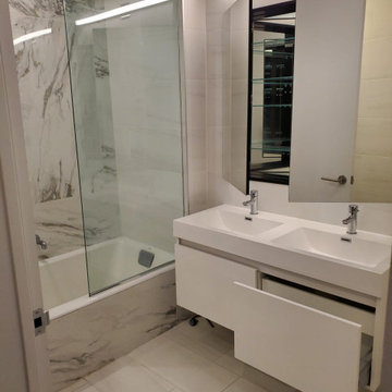 Double Bathroom Retiling
