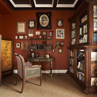 Victorian home office and library in Moscow.