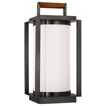 Northport Bronze and Teak Small LED Table Lantern
