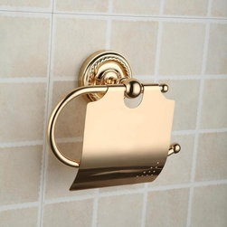 Antique Brass Ti-PVD Wall-mounted Toilet Roll Holder TGB2002 - Bathroom Accessories