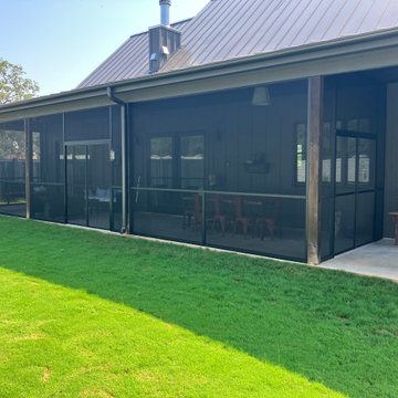 Patio Cover Converted to Screen Room - Fredericksburg, TX