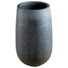 Tall Cement Planter Pot With Rounded Base