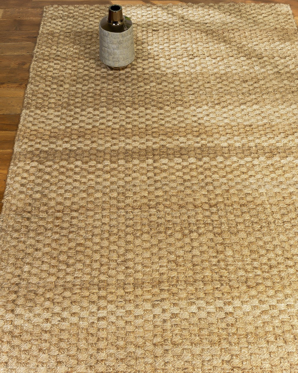 100% Natural Fiber Dino Jute Runner Rug, 6' X 9' - Beach Style - Hall ...