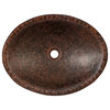 Oval Hand Forged Old World Copper Vessel Sink