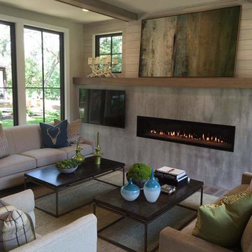 Modern Organic Cottage Fireplace