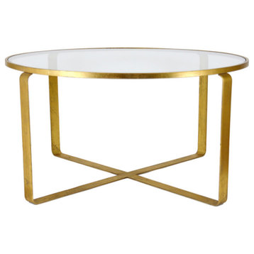 Sansa Gold Round Coffee Table