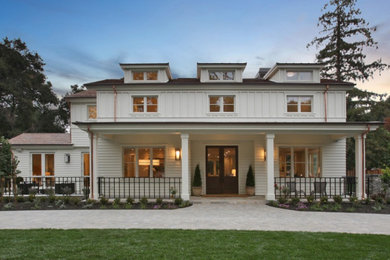 Example of a country exterior home design in San Francisco