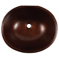 Freud 19" Undermount Bathroom Sink in Copper