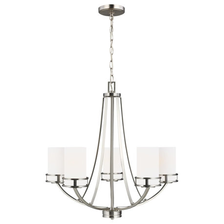 Robie 5-Light Chandelier, Brushed Nickel