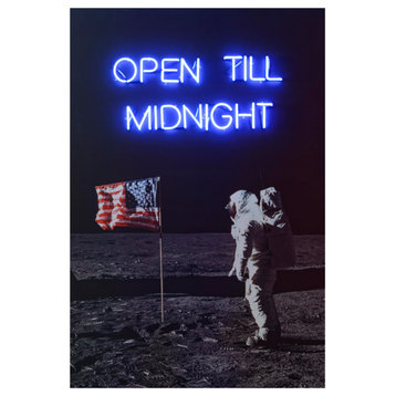 Space Man Neon Wall Art | Andrew Martin Moon Landing, 39" X 59"