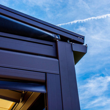 Exterior Pergola With Motorized Screens & Skylights