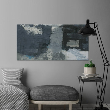 "Shades of Grey V" Painting Print on Wrapped Canvas