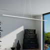 Modern Modern Pendant Light Array, Matte White, 72"