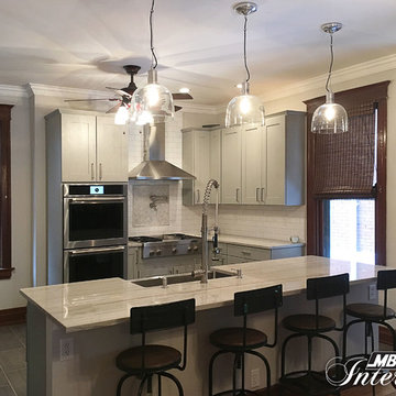 Clean & Crisp Gray Kitchen