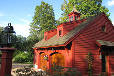 Shed - rustic shed idea in Boston