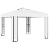 vidaXL Gazebo Pop up Canopy Party Tent Patio Pavilion with Double Roof White