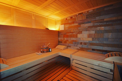 Mittelgroße Moderne Sauna in München