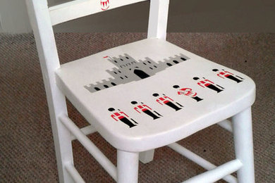 Child's Personalised Chair with Soldiers
